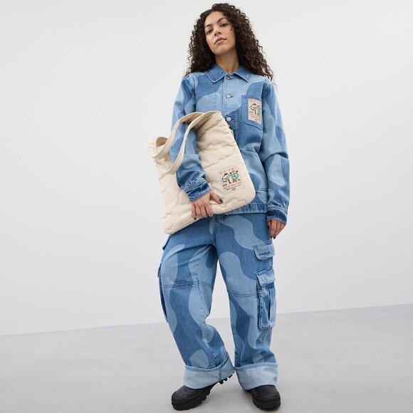 Coachtopia Loop Flat Tote With Cloud Quilting - Picture 4 of 8